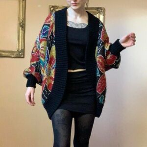 Vintage Oversized Wool Cardigan